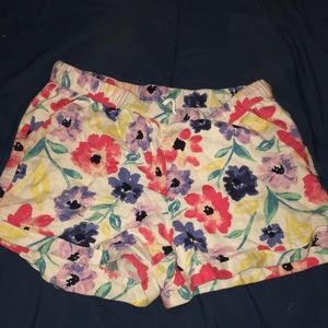Flower printed shorts